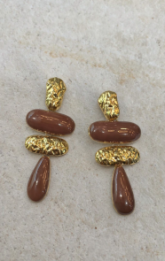 The Musthaves Trendy Statement Oorbellen Choco