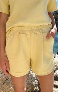 The Musthaves Comfort Sweat Short Butter Yellow