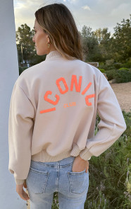 The Musthaves Iconic Soft Bomber Jacket Neon Orange
