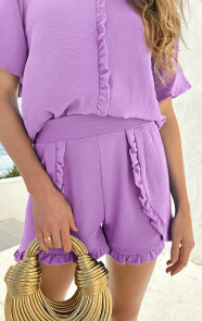 The Musthaves Luna Ruffle Short Lila