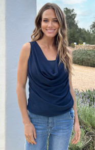 The Musthaves Waterval Hals Top Navy
