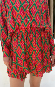 The Musthaves Viscose Skort Print Tricolore