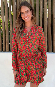 The Musthaves Viscose Blouse Met Print Tricolore