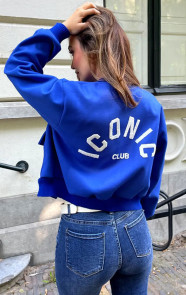 The Musthaves Iconic Soft Bomber Jacket Kobalt