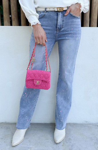 Wide Leg Jeans Paint Stretch FMH